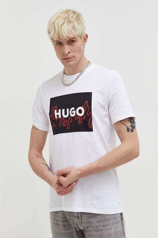 Хлопковая футболка HUGO Hugo, белый
Хлопковая футболка HUGO Hugo, белый