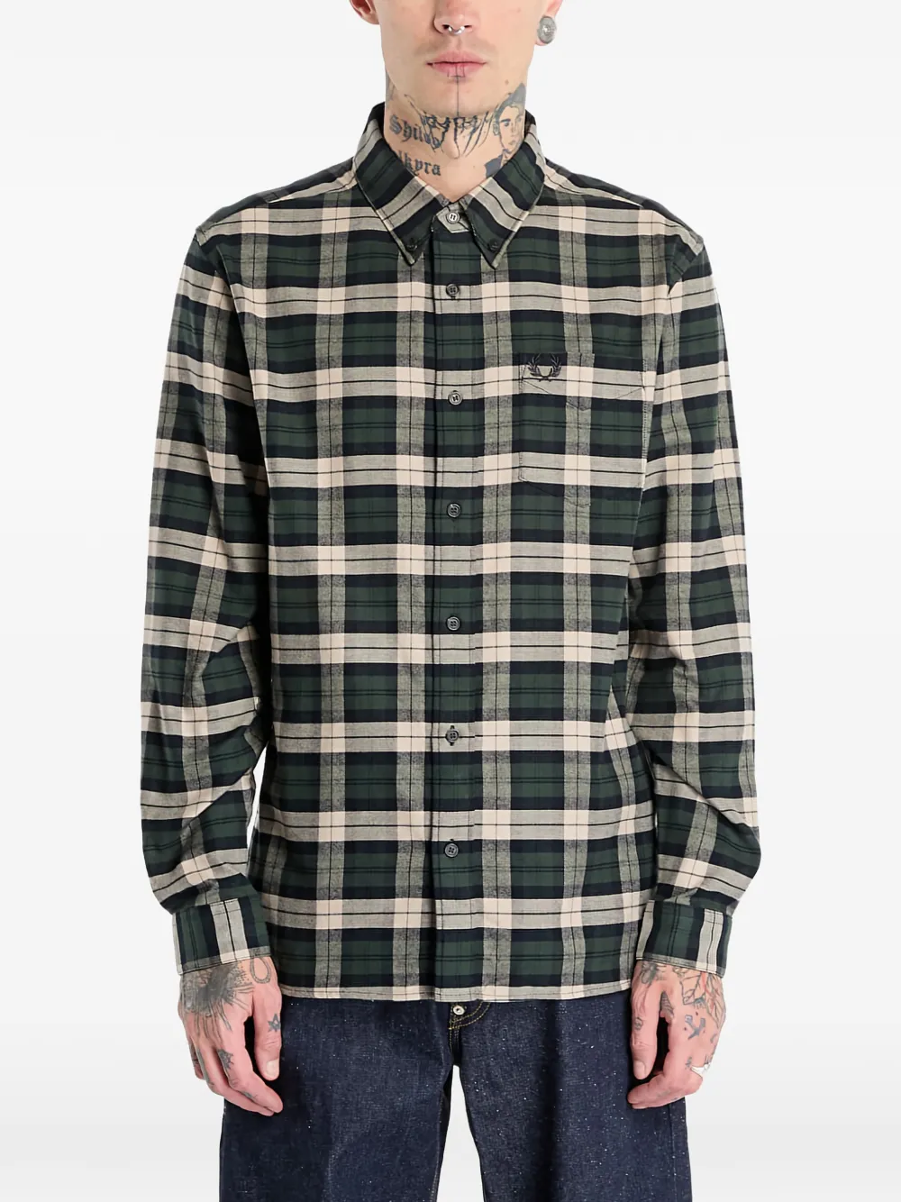 Рубашка в клетку тартан Fred Perry, зеленый
Рубашка в клетку тартан Fred Perry, зеленый
