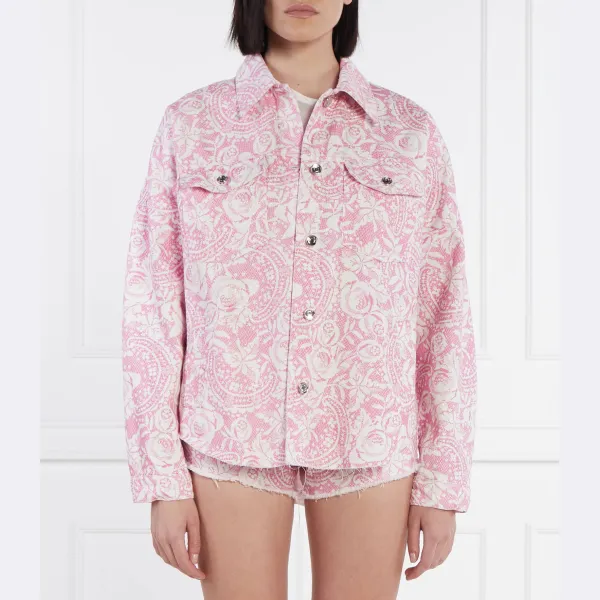 Джинсовая куртка свободного кроя Liu Jo, розовый
Джинсовая куртка свободного кроя Liu Jo, розовый