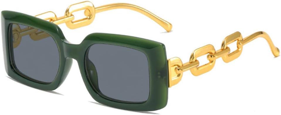 Прямоугольные солнцезащитные очки с желейными линзами для женщин, ретро-стиль, дужки с цепочкой, защита от УФ-излучения UV400, солнцезащитные очки для мужчин с прозрачными линзами Ocean LANGSER, Green Grey
Прямоугольные солнцезащитные очки с желейными линзами для женщин, ретро-стиль, дужки с цепочкой, защита от УФ-излучения UV400, солнцезащитные очки для мужчин с прозрачными линзами Ocean LANGSER, Green Grey
