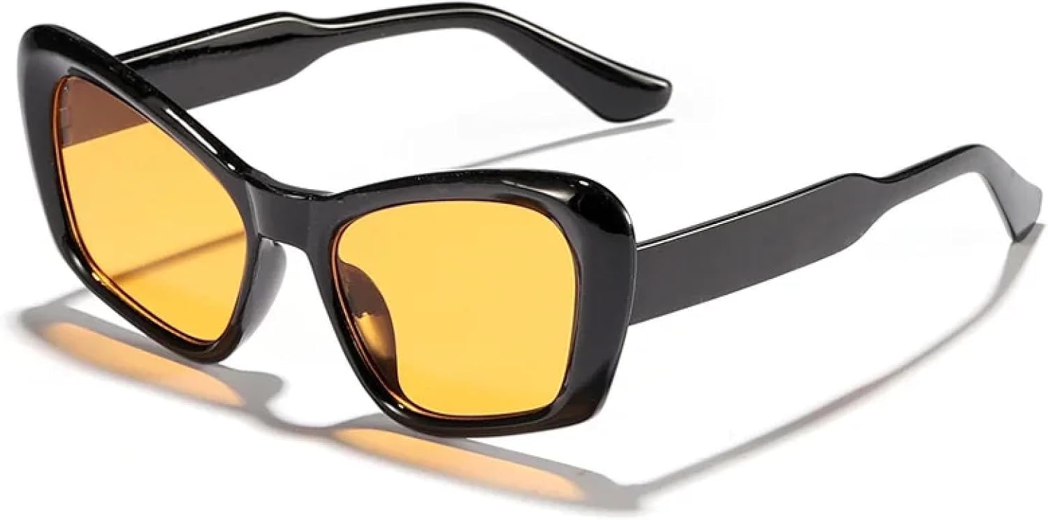 Ретро-солнцезащитные очки «кошачий глаз» для женщин и мужчин, яркие модные солнцезащитные очки для активного отдыха, защита от УФ-излучения UV400 HHZZYVY, Black-yellow
Ретро-солнцезащитные очки «кошачий глаз» для женщин и мужчин, яркие модные солнцезащитные очки для активного отдыха, защита от УФ-излучения UV400 HHZZYVY, Black-yellow