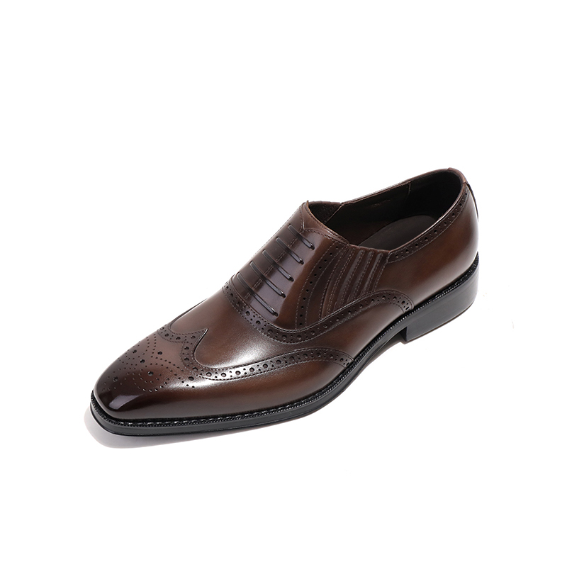 Bansley Повседневные кожаные туфли мужские низкие черно-коричневые, цвет Brown 
Bansley Повседневные кожаные туфли мужские низкие черно-коричневые, цвет Brown