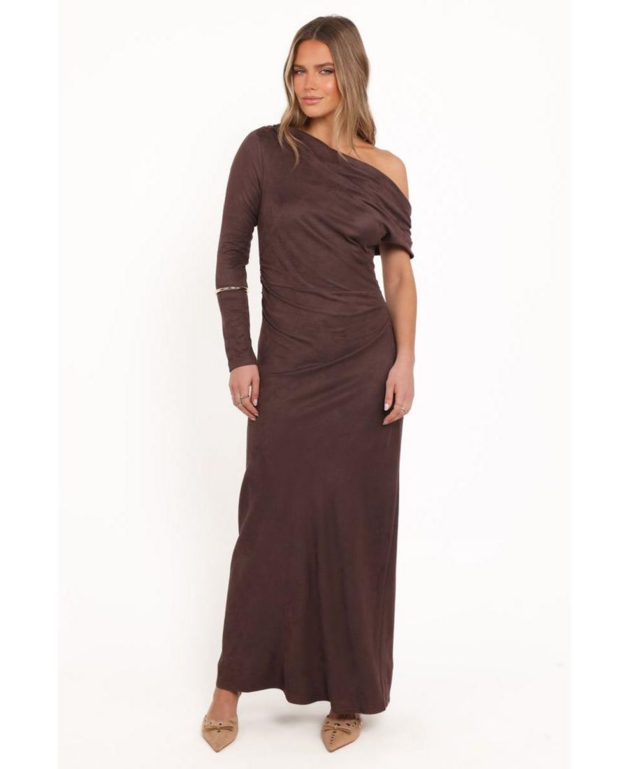 Женское длинное платье Olympia с открытыми плечами Petal and Pup, Chocolate
Женское длинное платье Olympia с открытыми плечами Petal and Pup, Chocolate