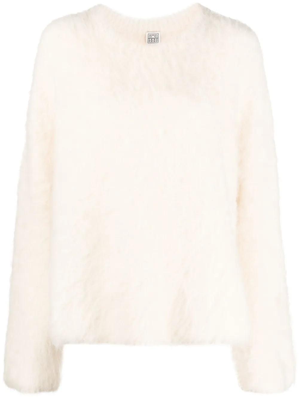 Фактурный джемпер из смесовой шерсти альпака TOTEME, нейтральный
Фактурный джемпер из смесовой шерсти альпака TOTEME, нейтральный