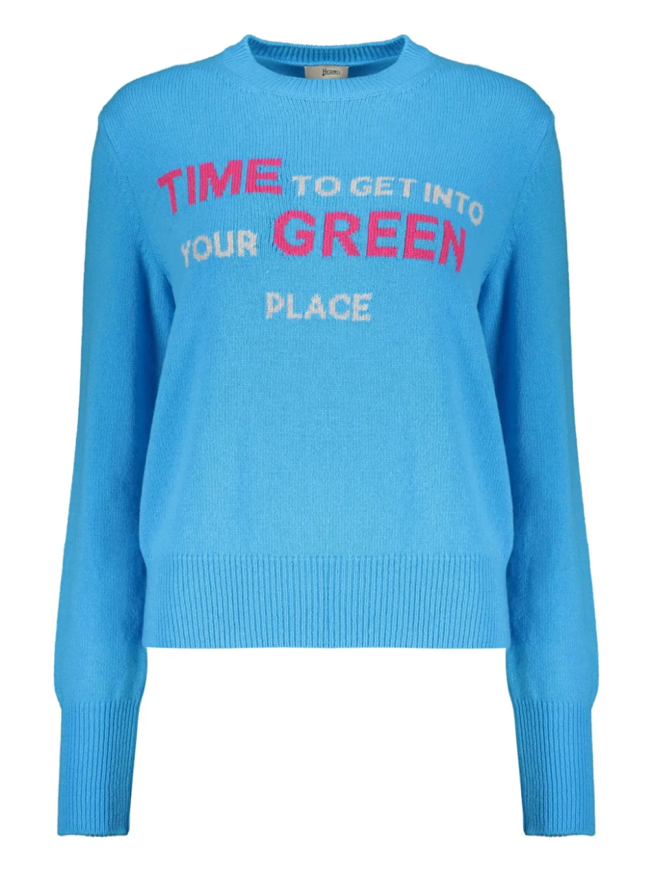 Шерстяной джемпер с круглым вырезом Herno, синий
Шерстяной джемпер с круглым вырезом Herno, синий