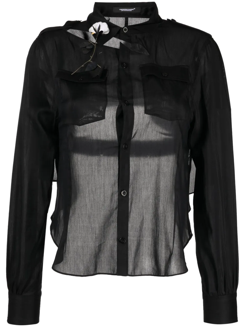 Рубашка с вырезами Undercover, черный
Рубашка с вырезами Undercover, черный