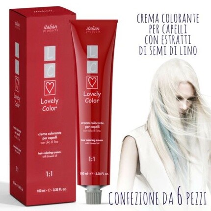 Набор перманентных красок для волос Lovely Color 6х100 мл, Dikson 
Набор перманентных красок для волос Lovely Color 6х100 мл, Dikson
