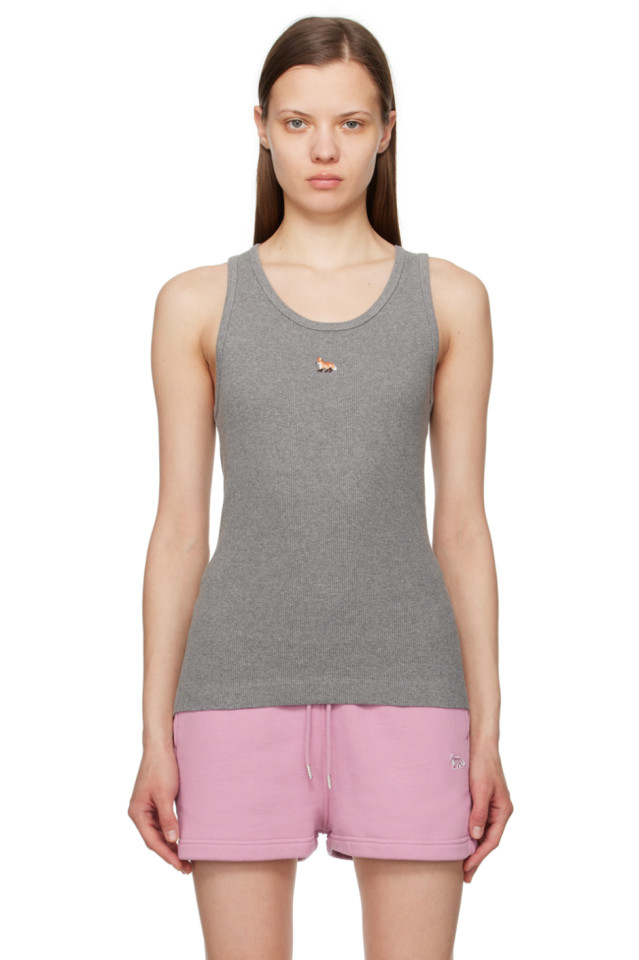 Топ с лисёнком Maison Kitsuné, серый
Топ с лисёнком Maison Kitsuné, серый