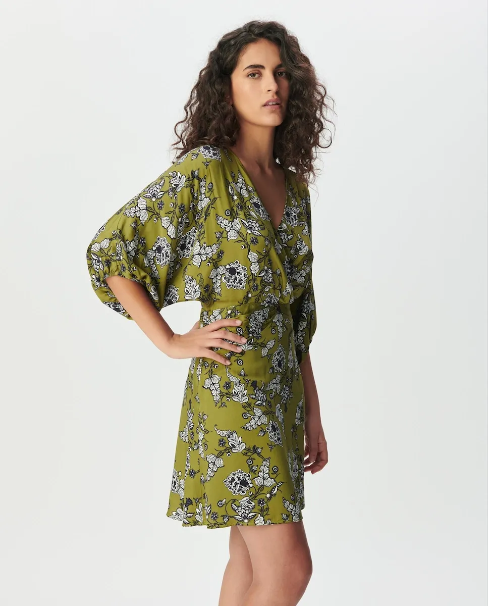 Легкое платье с цветочным принтом IKKS, зеленый
Легкое платье с цветочным принтом IKKS, зеленый