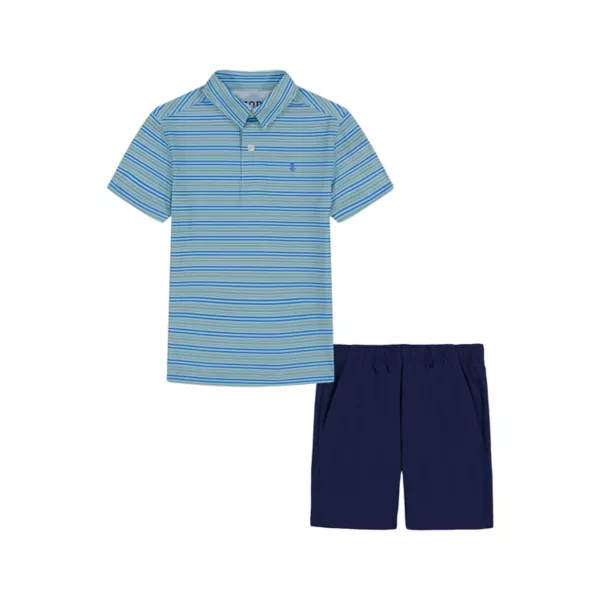 Мальчики 4-12 лет комплект из поло с коротким рукавом и шорт для активного отдыха Izod, зеленый
Мальчики 4-12 лет комплект из поло с коротким рукавом и шорт для активного отдыха Izod, зеленый