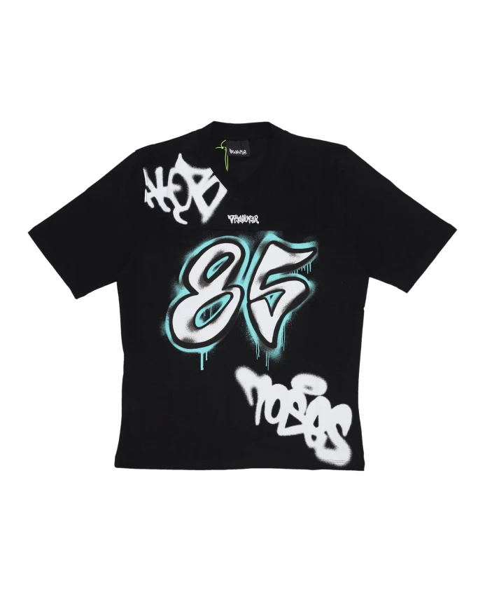 Черная футболка с V-образным вырезом и крупным принтом. Disclaimer, черный
Черная футболка с V-образным вырезом и крупным принтом. Disclaimer, черный