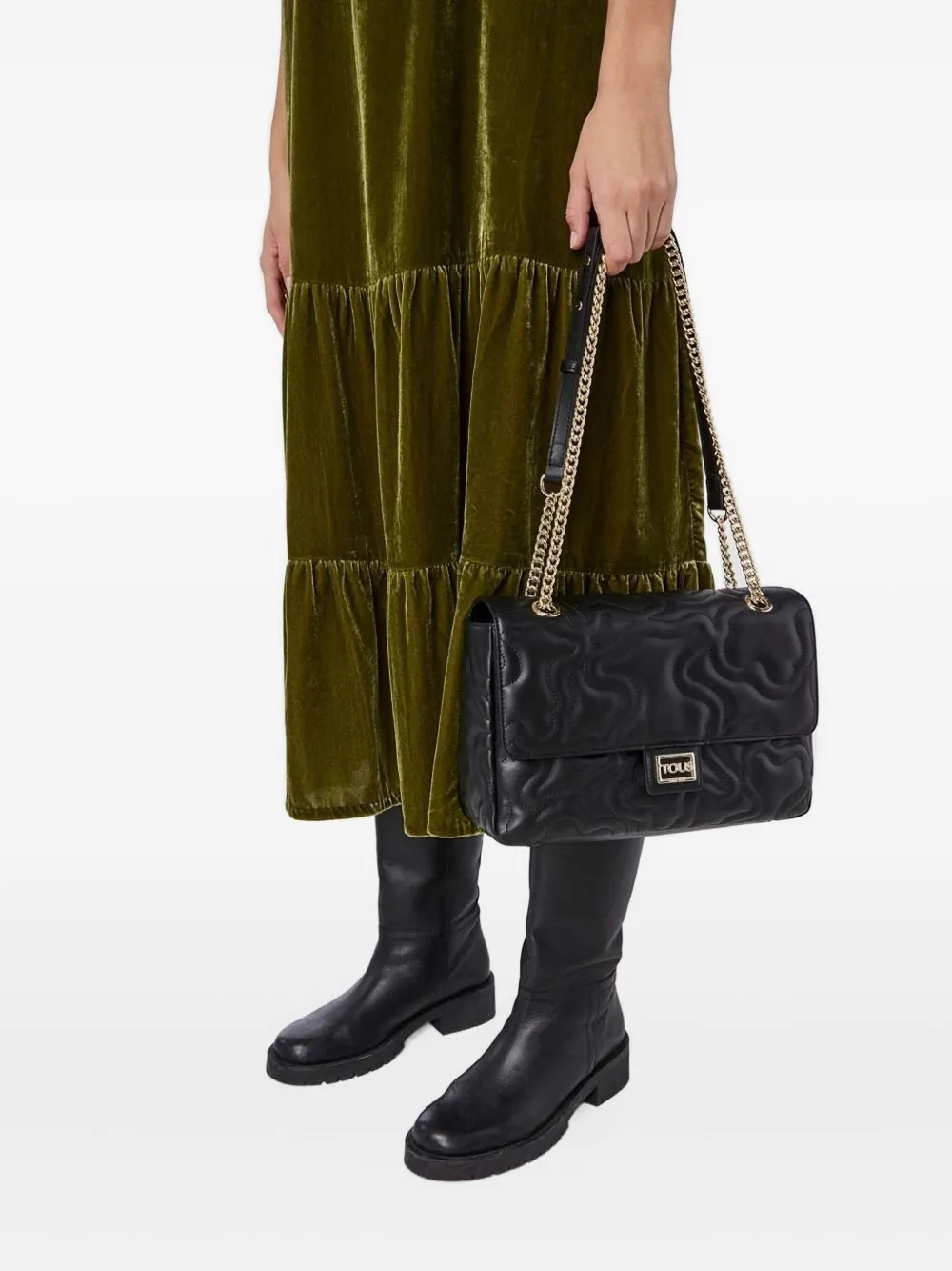 Стеганая сумка через плечо Kaos Dream с цепочкой TOUS, черный
Стеганая сумка через плечо Kaos Dream с цепочкой TOUS, черный