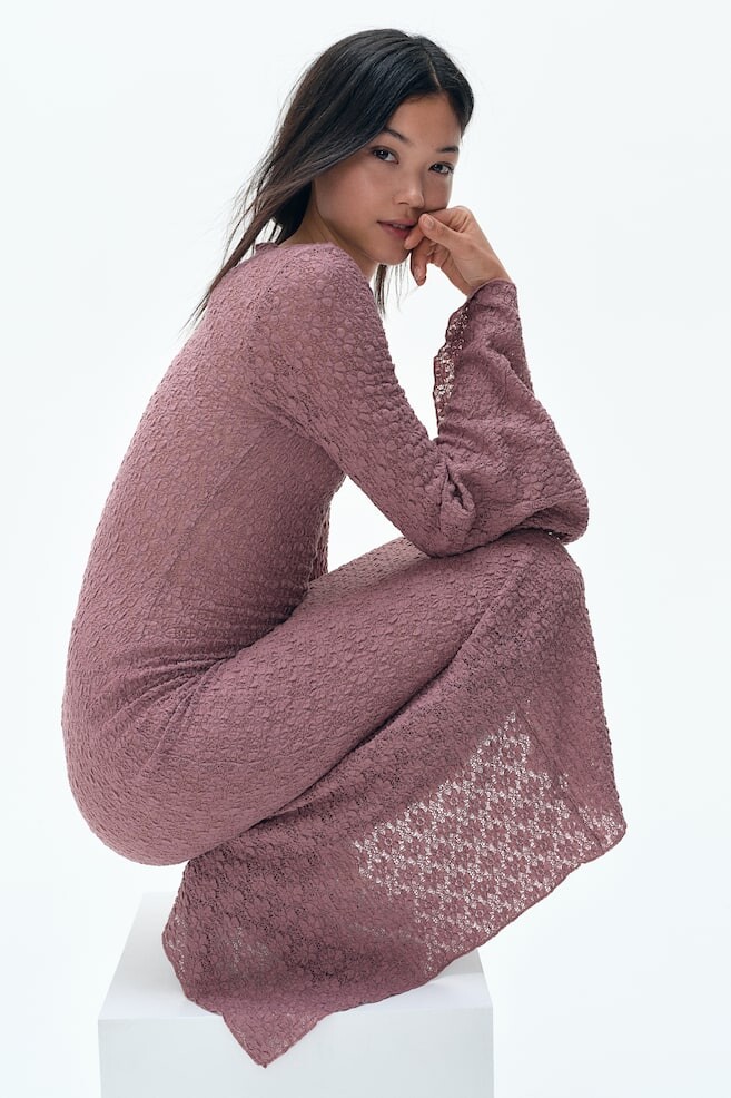 Облегающее платье из жаккардового джерси H&M, розовый
Облегающее платье из жаккардового джерси H&M, розовый