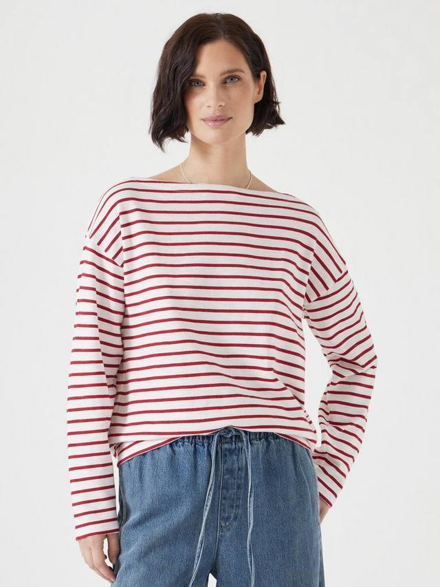 Топ с разрезом на шее в полоску HUSH, цвет White/Red
Топ с разрезом на шее в полоску HUSH, цвет White/Red