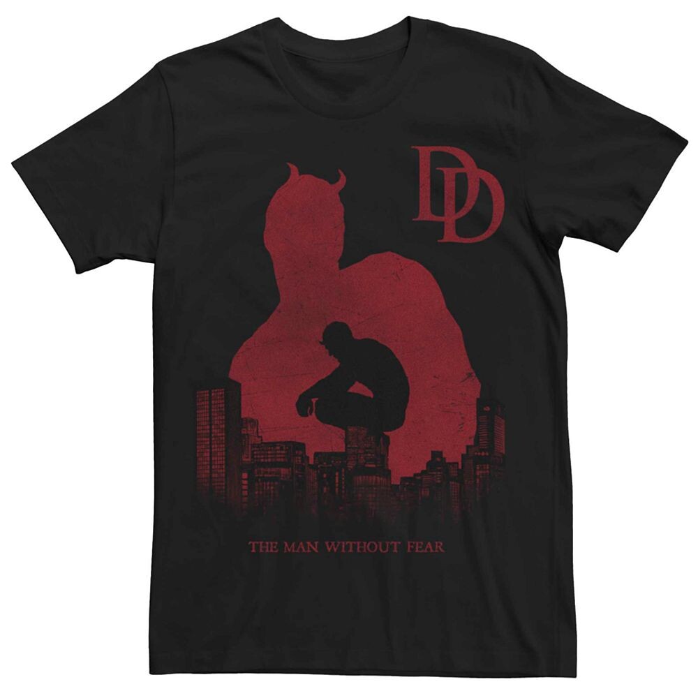 Мужская футболка с плакатом и силуэтом Marvel Daredevil City Licensed Character, черный
Мужская футболка с плакатом и силуэтом Marvel Daredevil City Licensed Character, черный