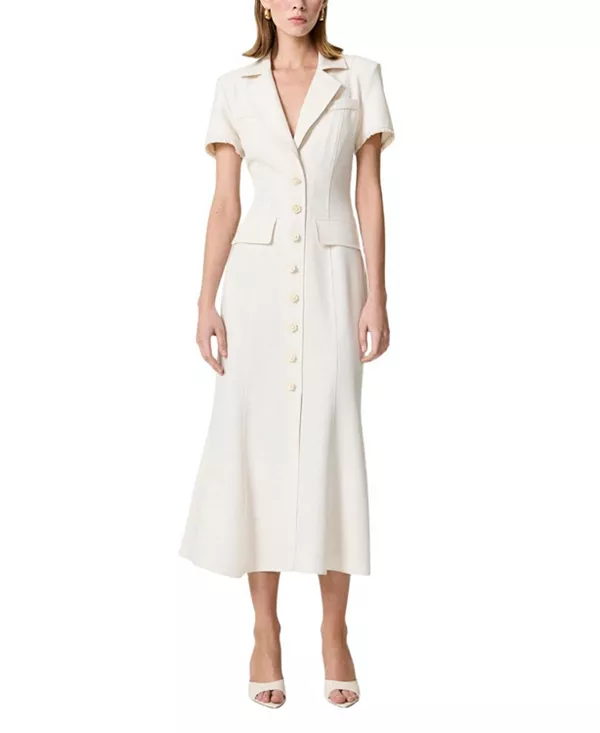 Макси-Платье с цветочным принтом и пуговицами Nocturne, белый
Макси-Платье с цветочным принтом и пуговицами Nocturne, белый