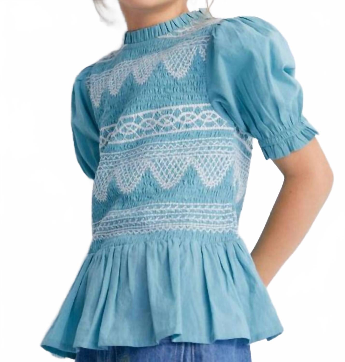 Тинос Блузка в молочно-голубом The New Society
Тинос Блузка в молочно-голубом The New Society