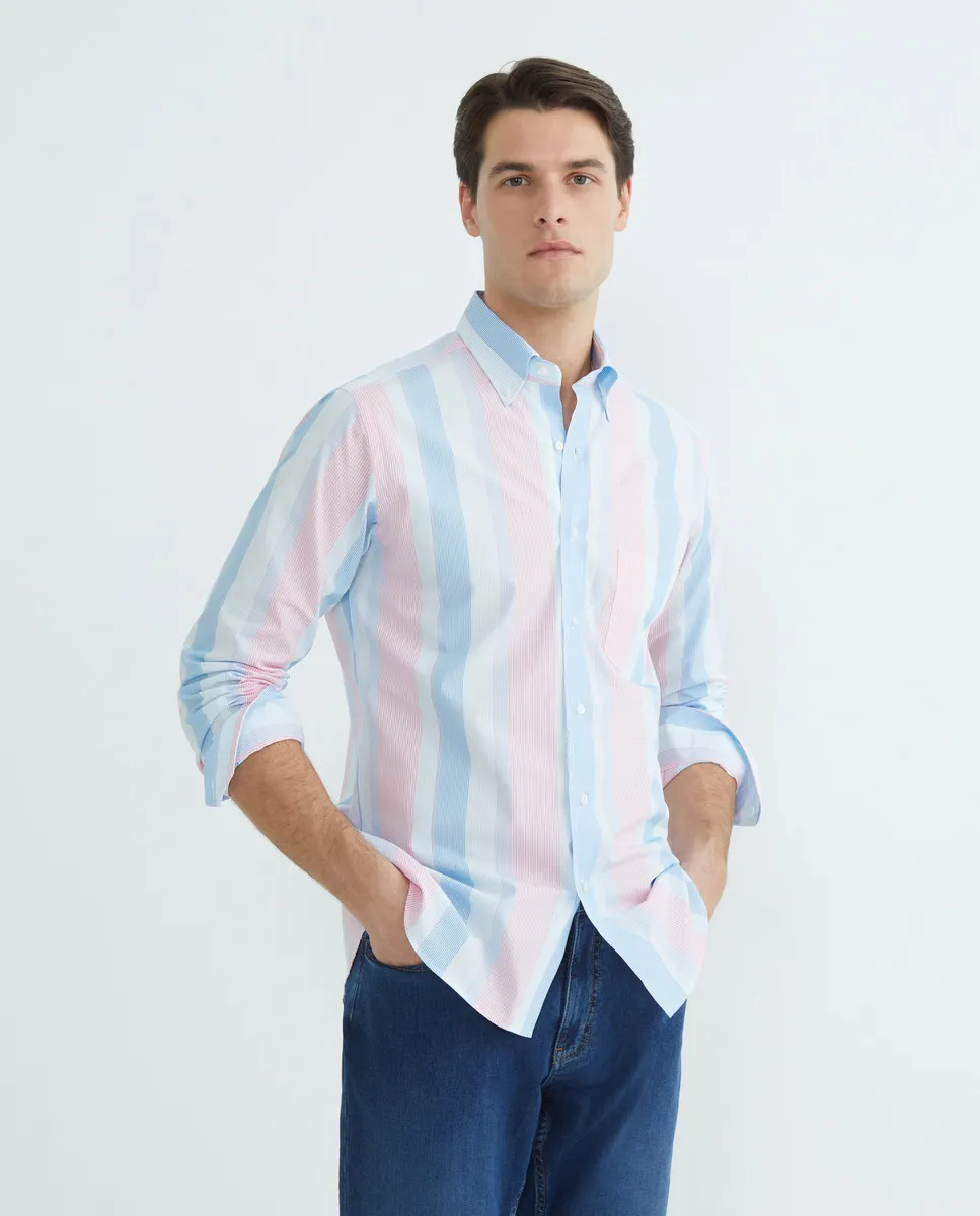 Мужская повседневная рубашка в полоску с длинными рукавами Mirto, мультиколор
Мужская повседневная рубашка в полоску с длинными рукавами Mirto, мультиколор