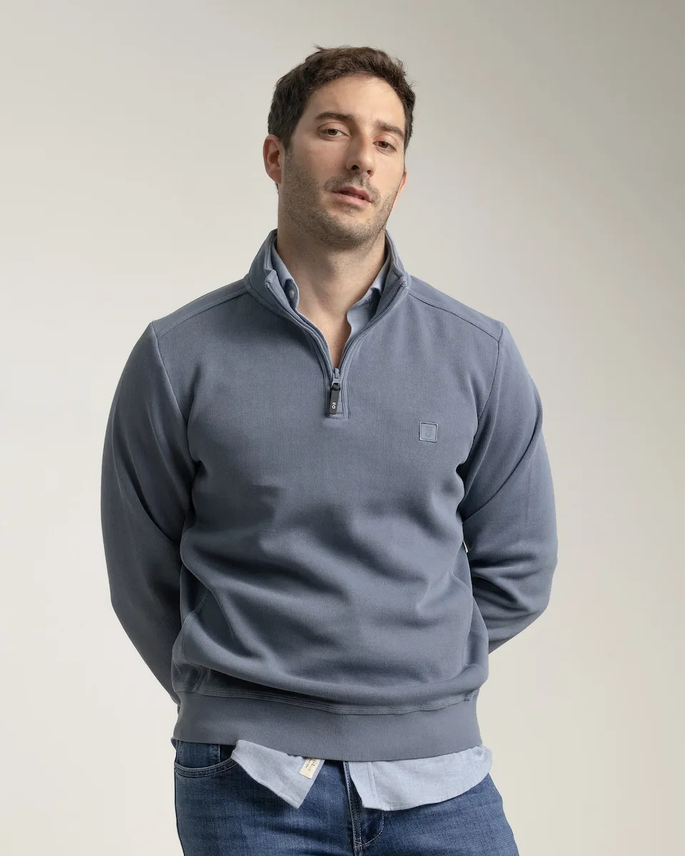 Мужская хлопковая толстовка с воротником и молнией PuroEgo, серебристо-голубой
Мужская хлопковая толстовка с воротником и молнией PuroEgo, серебристо-голубой