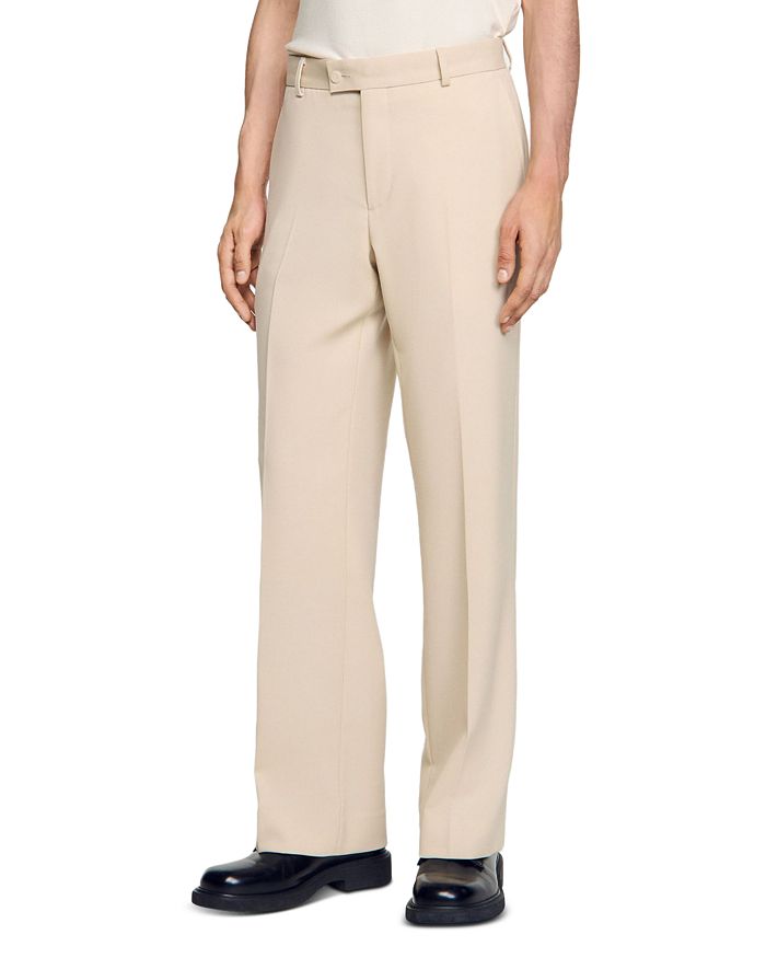 Шерстяные брюки для костюма Sandro, коричневый/бежевый
Шерстяные брюки для костюма Sandro, коричневый/бежевый