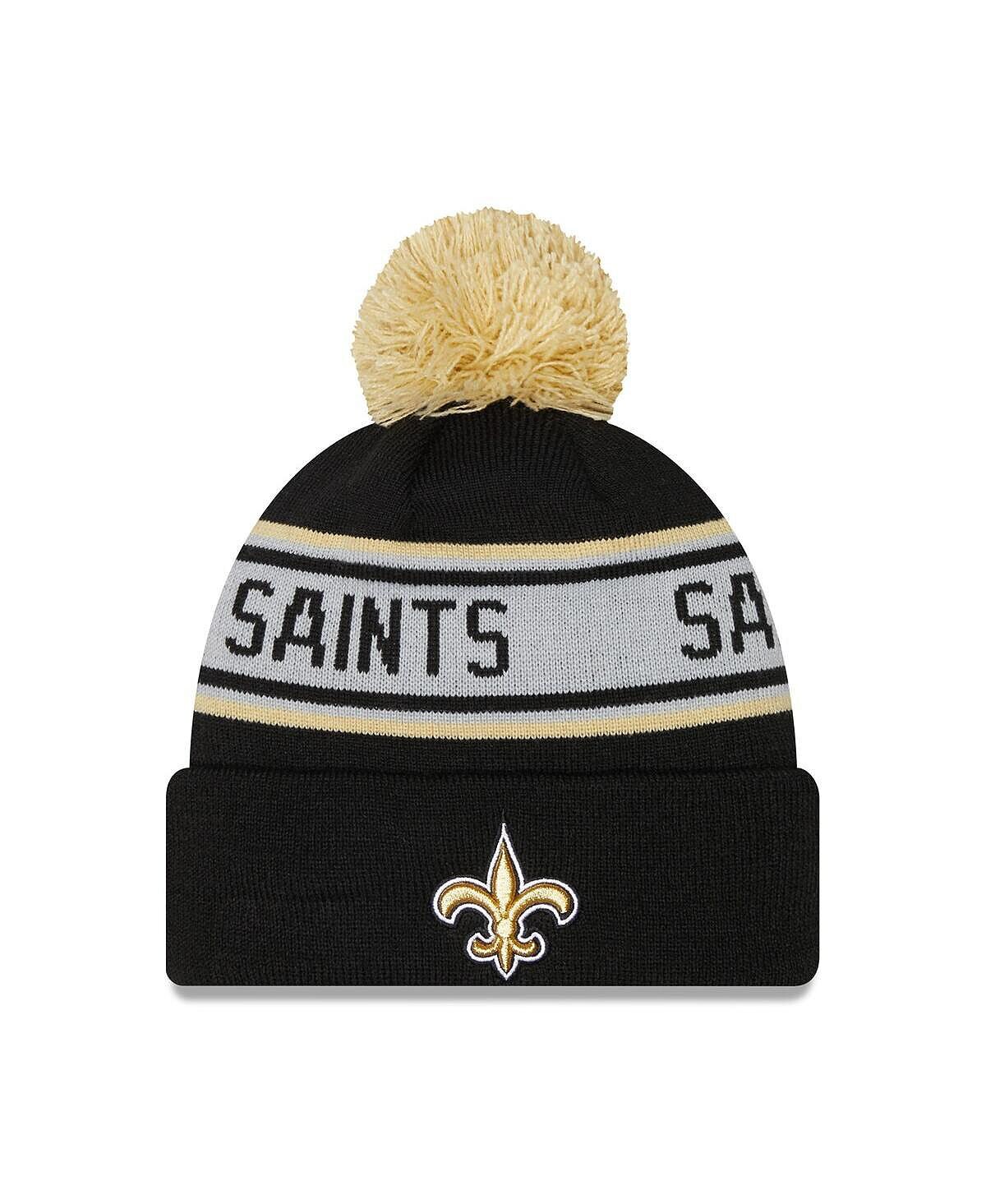 Мужская черная вязаная шапка New Orleans Saints с манжетами и помпоном New Era
Мужская черная вязаная шапка New Orleans Saints с манжетами и помпоном New Era