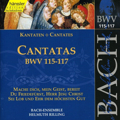 CD диск Bach / Gachinger Kantorei / Rilling: Sacred Cantatas BWV 115-117 
CD диск Bach / Gachinger Kantorei / Rilling: Sacred Cantatas BWV 115-117