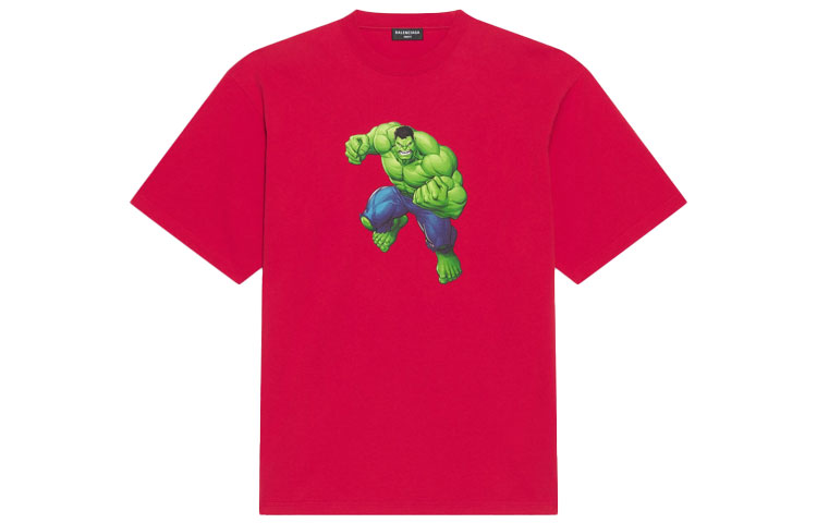 Футболка мужская розово-красная Balenciaga 
Футболка мужская розово-красная Balenciaga