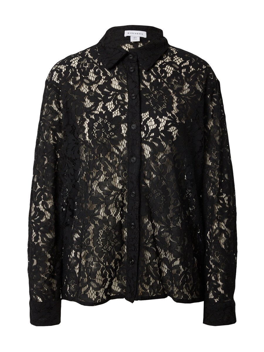 Блузка Warehouse, черный 
Блузка Warehouse, черный