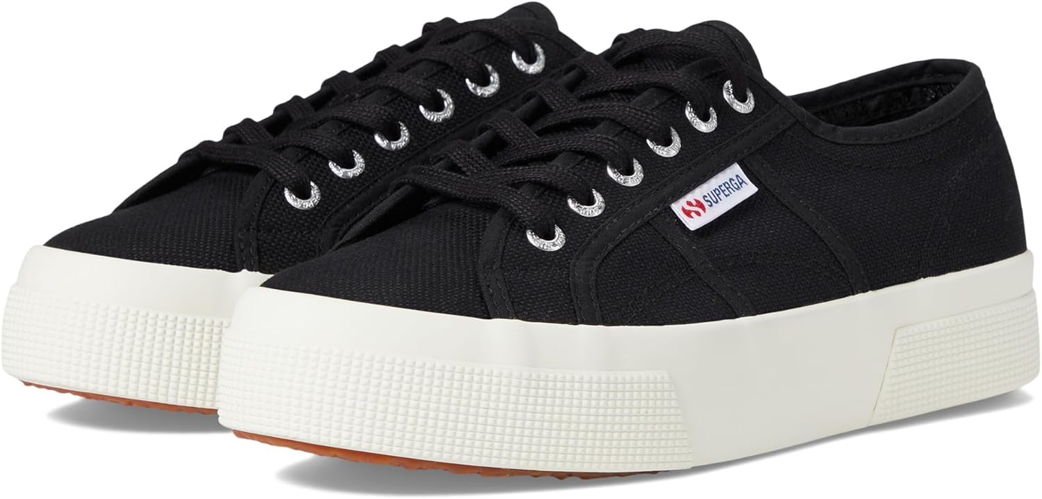 Кроссовки Superga 2740 Platform для мужчин и женщин - иконические итальянские теннисные кроссовки с дышащим верхом из ткани и нескользящей резиновой подошвой, черный
Кроссовки Superga 2740 Platform для мужчин и женщин - иконические итальянские теннисные кроссовки с дышащим верхом из ткани и нескользящей резиновой подошвой, черный