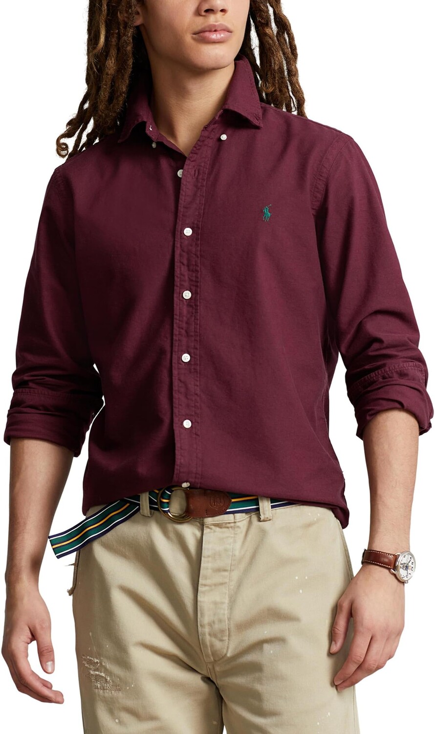 Классическая оксфордская рубашка с длинными рукавами, окрашенная в готовую одежду Polo Ralph Lauren, цвет Harvard Wine
Классическая оксфордская рубашка с длинными рукавами, окрашенная в готовую одежду Polo Ralph Lauren, цвет Harvard Wine