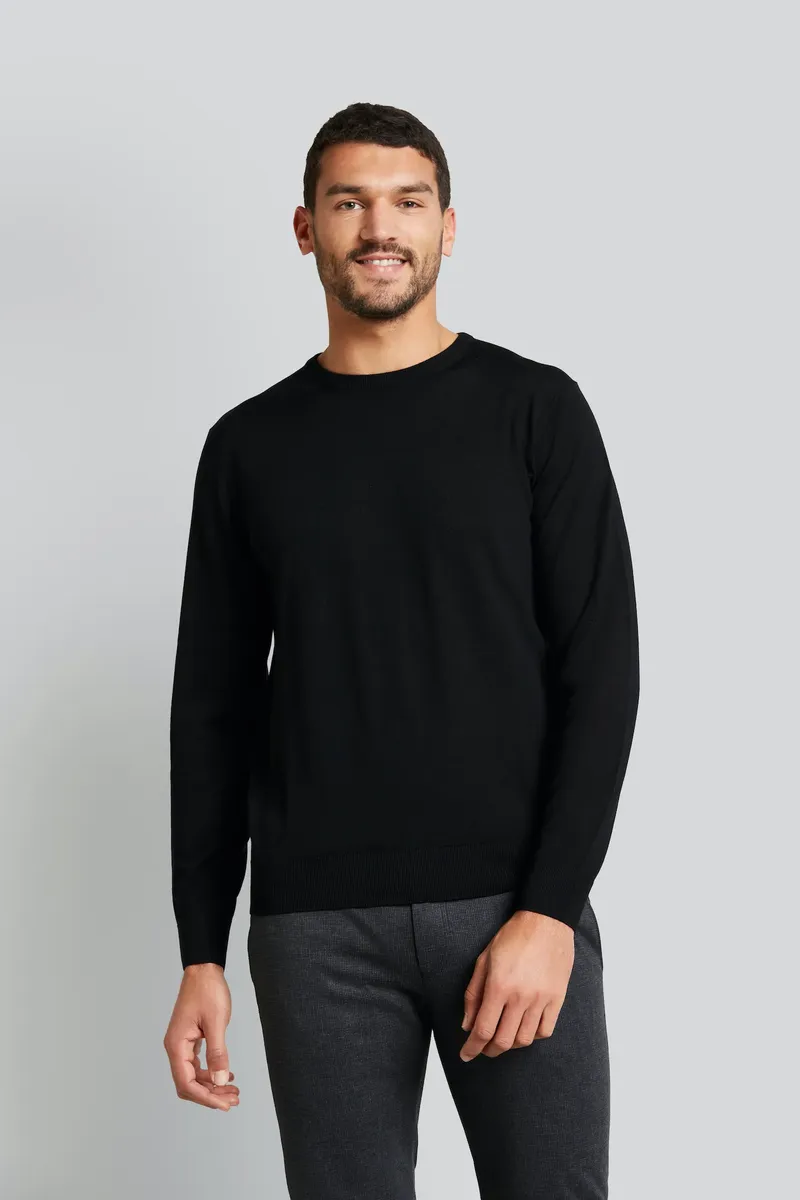 Свитер bugatti с круглым вырезом из тонкой шерсти мериноса, черный
Свитер bugatti с круглым вырезом из тонкой шерсти мериноса, черный