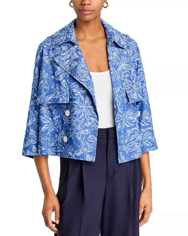 Укороченная куртка-тренч Элайджи Derek Lam 10 Crosby, синий
Укороченная куртка-тренч Элайджи Derek Lam 10 Crosby, синий