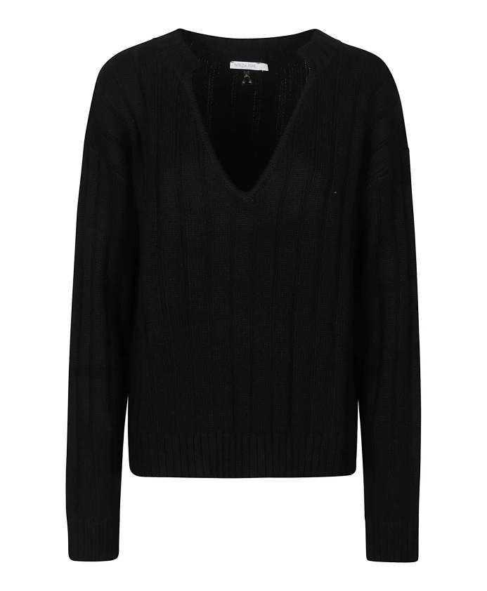 Пуловер с V-образным вырезом Patrizia Pepe, черный
Пуловер с V-образным вырезом Patrizia Pepe, черный