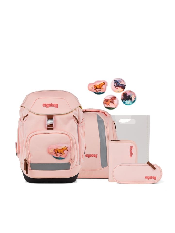 Ergobag Школьный рюкзак для начальной школы, набор из 6 предметов "Неукротимый медведь" розового цвета
Ergobag Школьный рюкзак для начальной школы, набор из 6 предметов "Неукротимый медведь" розового цвета