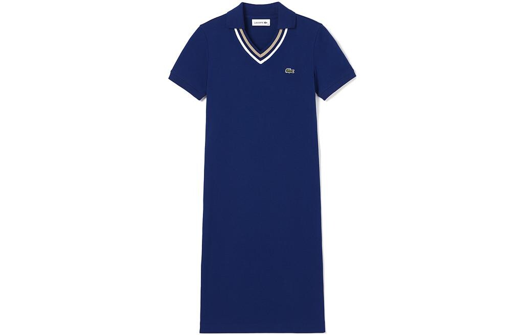 Платье с короткими рукавами женское F9F/темно-синее Lacoste
Платье с короткими рукавами женское F9F/темно-синее Lacoste