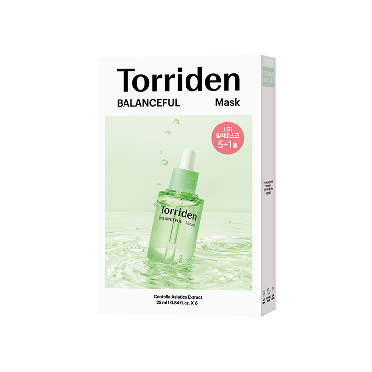Успокаивающая увлажняющая маска для лица с центеллой азиатской TORRIDEN, 6 Pcs/Box
Успокаивающая увлажняющая маска для лица с центеллой азиатской TORRIDEN, 6 Pcs/Box