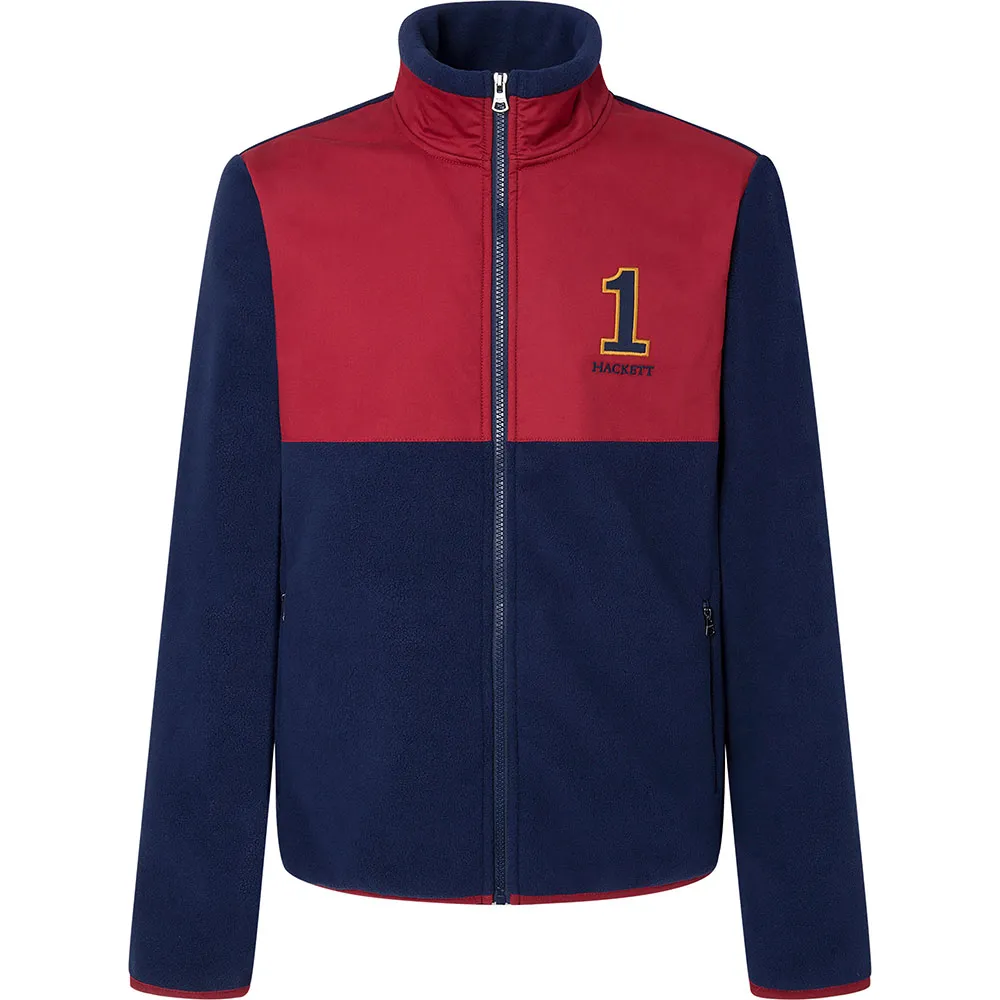 Толстовка Hackett Heritage Nbr full zip, синий 
Толстовка Hackett Heritage Nbr full zip, синий