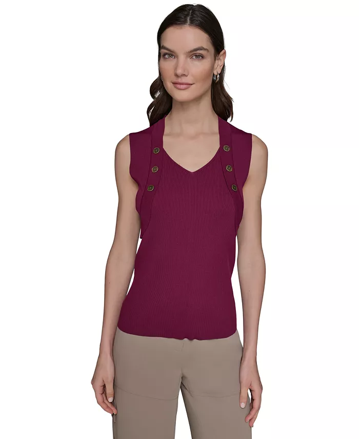 Женский ребристый кардиган-топ на пуговицах KARL LAGERFELD PARIS, фиолетовый
Женский ребристый кардиган-топ на пуговицах KARL LAGERFELD PARIS, фиолетовый