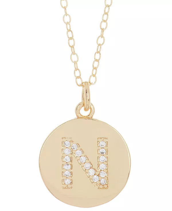 18-Дюймовое ожерелье из 14-каратного золота с диском и гравировкой в виде кристалла Adornia, gold-n
18-Дюймовое ожерелье из 14-каратного золота с диском и гравировкой в виде кристалла Adornia, gold-n