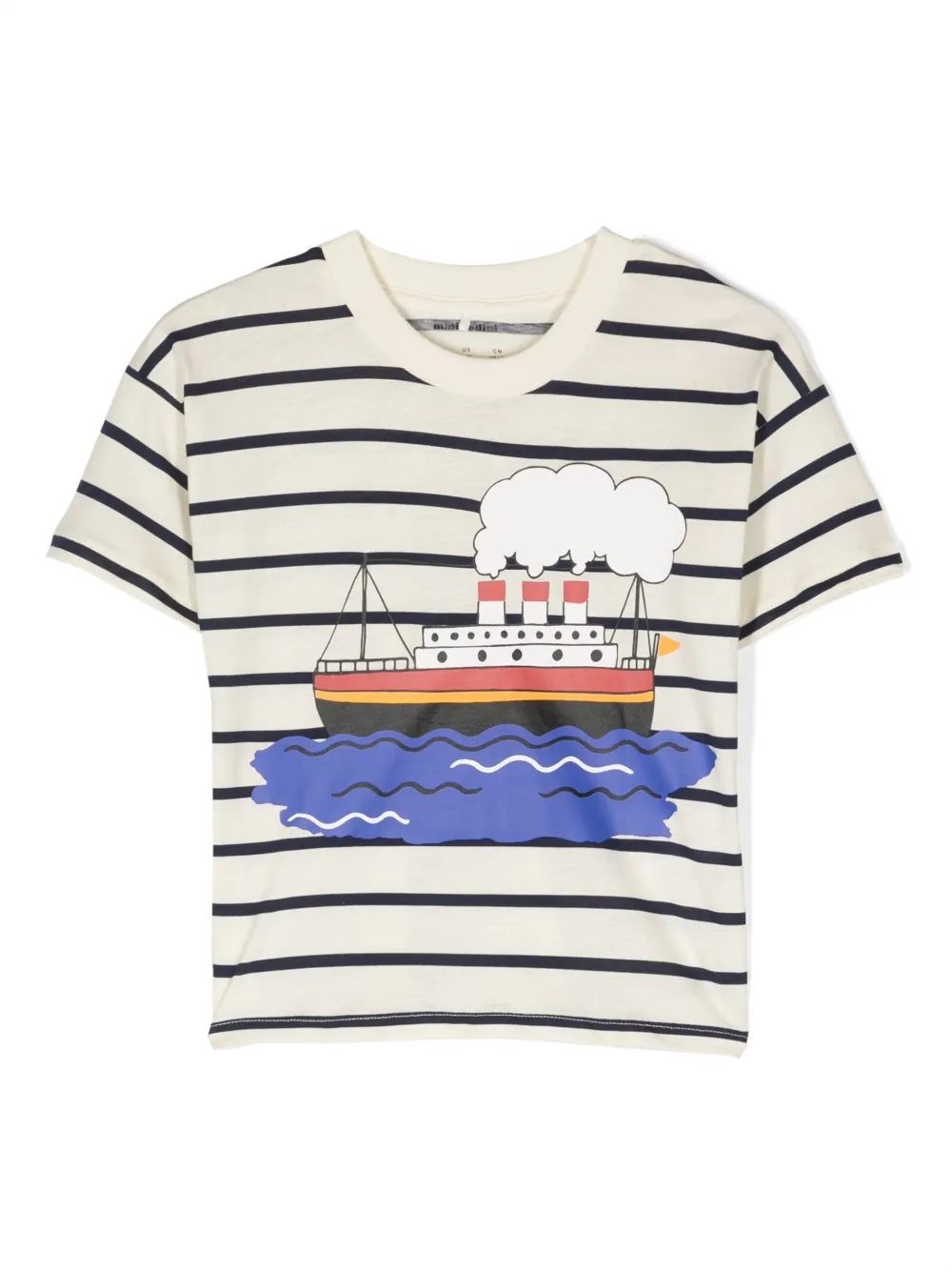 Футболка с графичным принтом и полосками Mini Rodini, синий
Футболка с графичным принтом и полосками Mini Rodini, синий