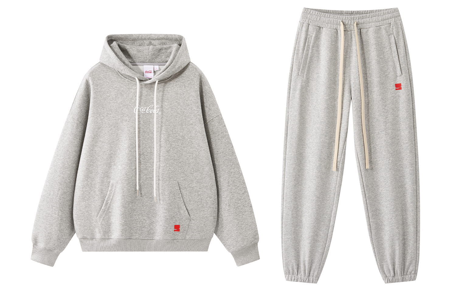 Комплект толстовок Coca-Cola (унисекс), heather серый (regular edition)
Комплект толстовок Coca-Cola (унисекс), heather серый (regular edition)