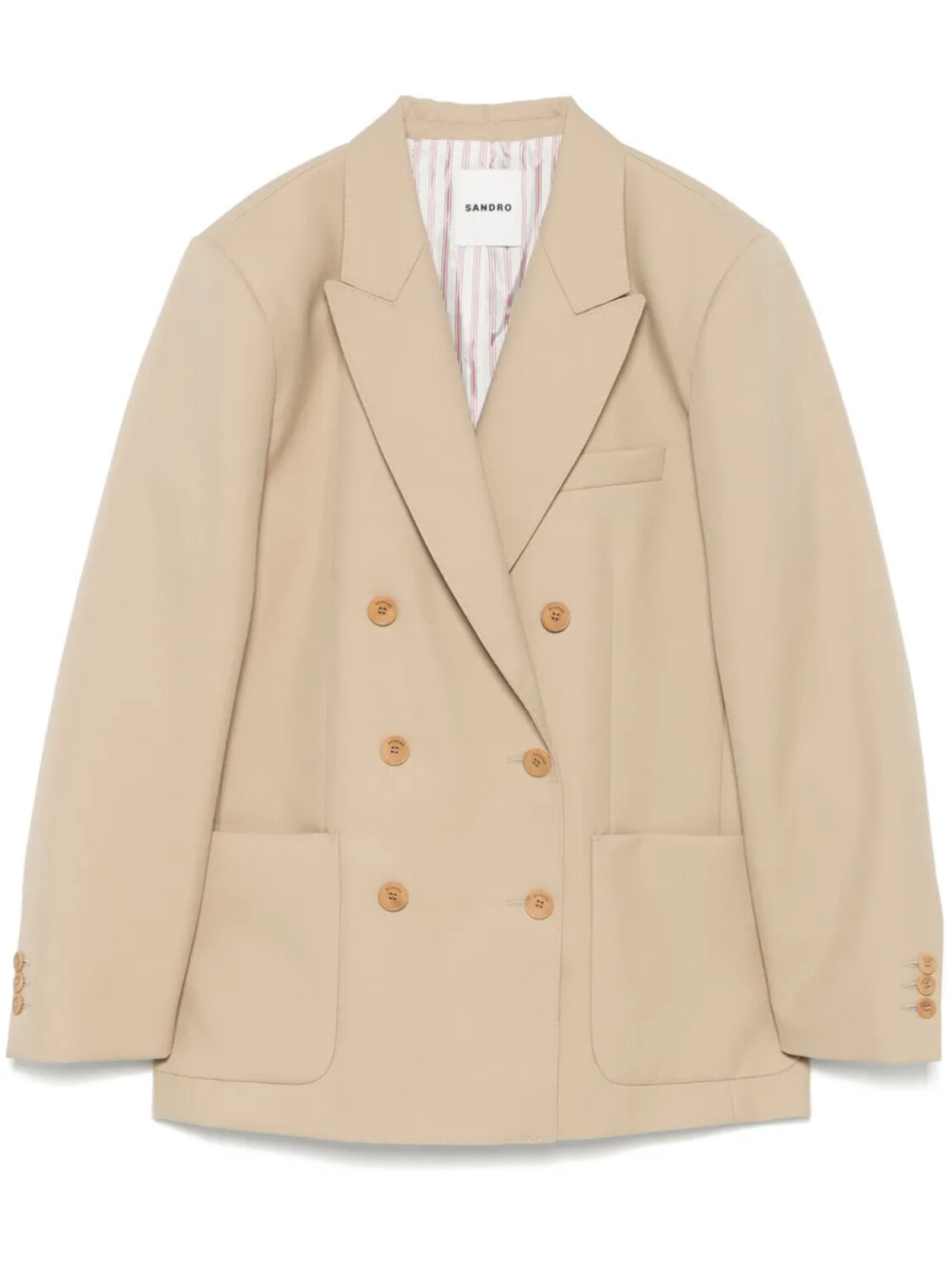 SANDRO двубортный блейзер, коричневый
SANDRO двубортный блейзер, коричневый