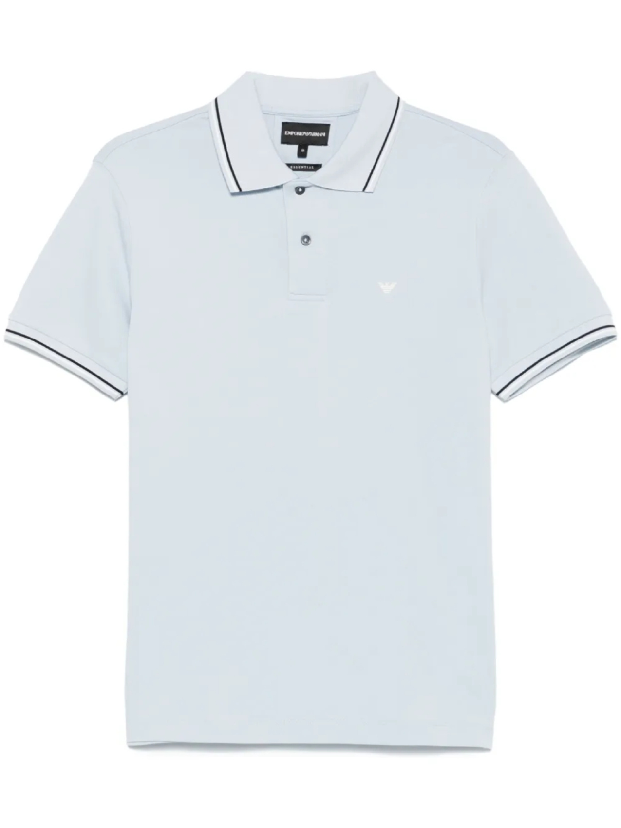 Рубашка поло с отделкой в полоску Emporio Armani, синий
Рубашка поло с отделкой в полоску Emporio Armani, синий