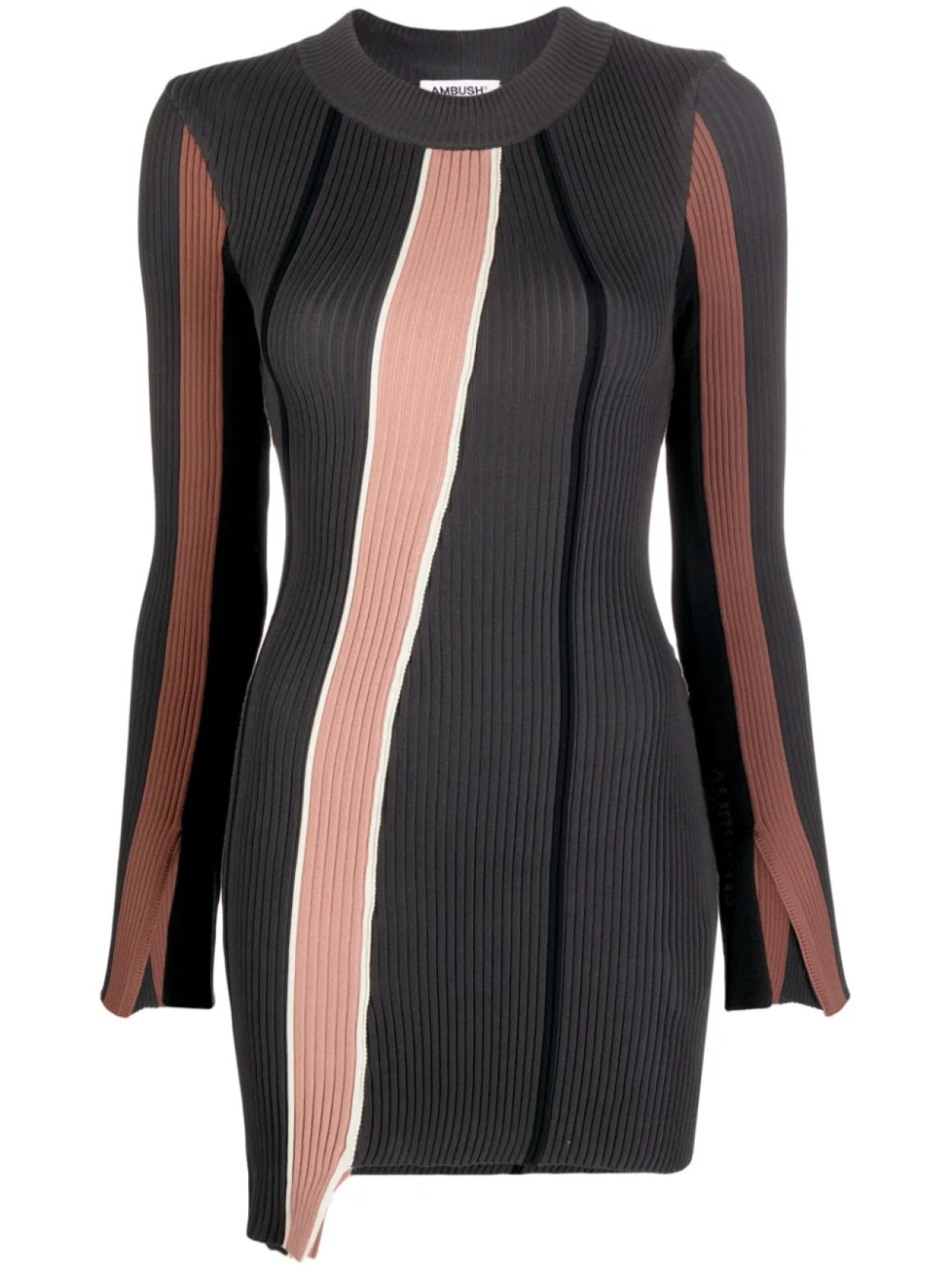 AMBUSH джемпер в рубчик с полосками, серый
AMBUSH джемпер в рубчик с полосками, серый