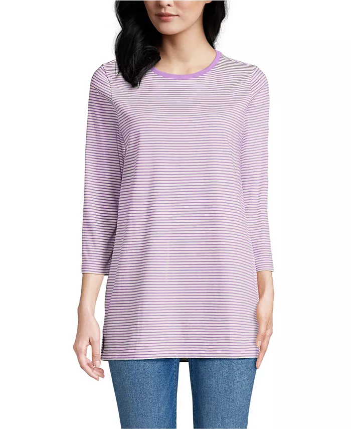 Женская хлопковая туника Supima с рукавами 3/4 Lands' End, розовый
Женская хлопковая туника Supima с рукавами 3/4 Lands' End, розовый