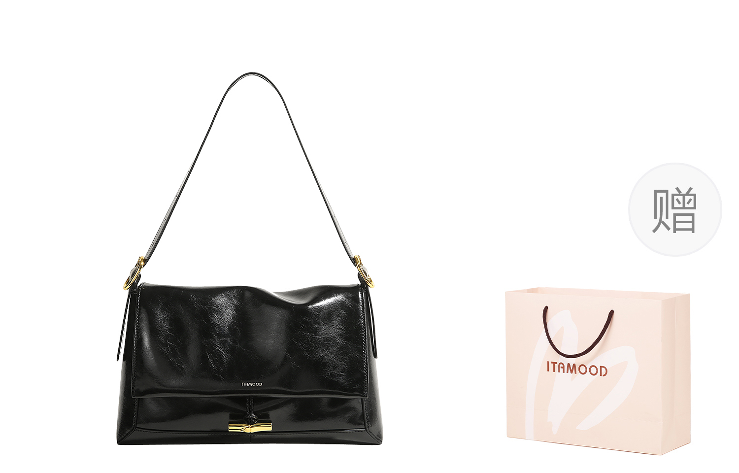 Сумка через плечо Miao Di, Обсидиановый черный
Сумка через плечо Miao Di, Обсидиановый черный