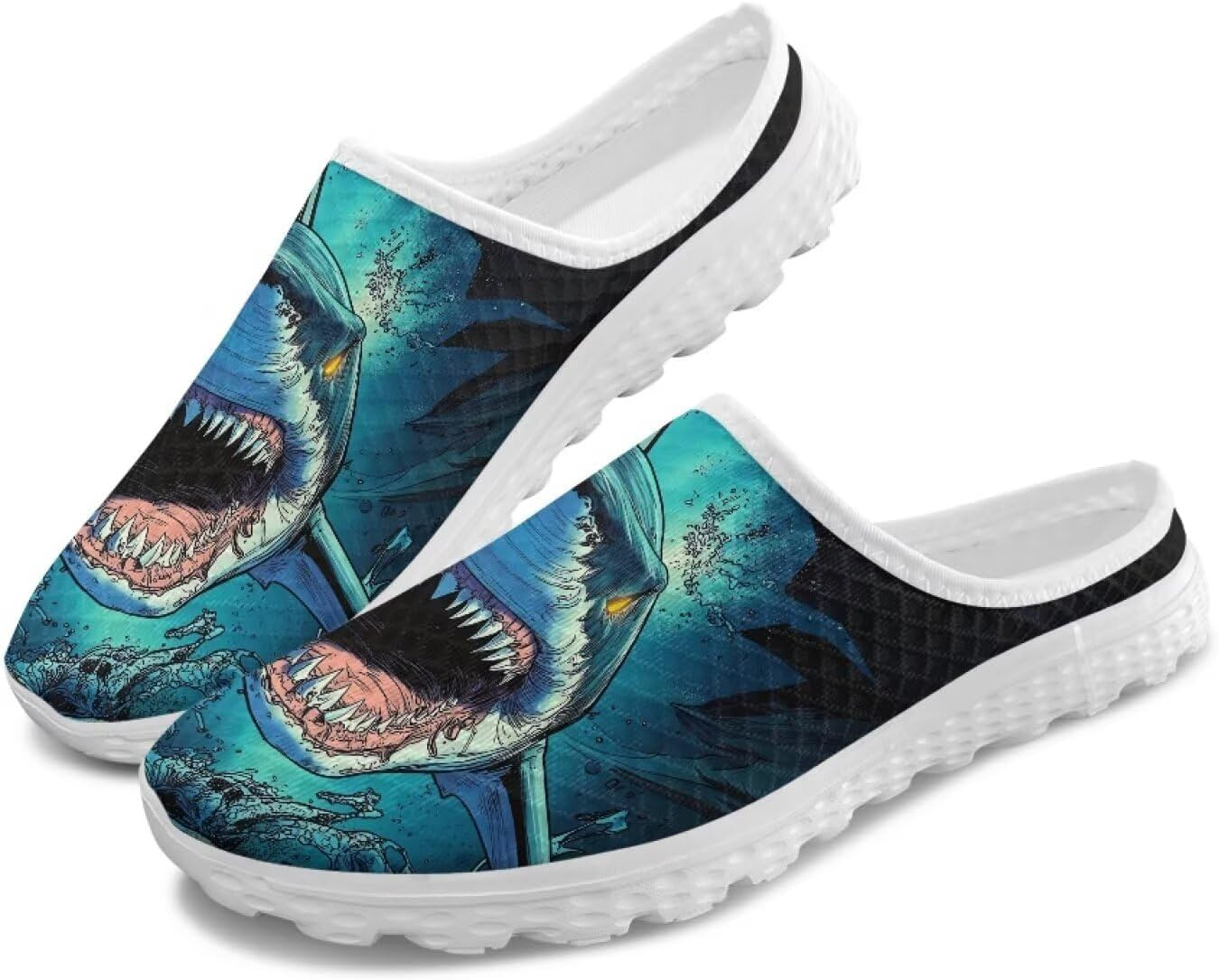 Мужские сабо из сетки без задника с принтом - дышащие, легкие, противоскользящие, легко надеваются и снимаются, для прогулок и офиса Ocwfudsx, Shark
Мужские сабо из сетки без задника с принтом - дышащие, легкие, противоскользящие, легко надеваются и снимаются, для прогулок и офиса Ocwfudsx, Shark