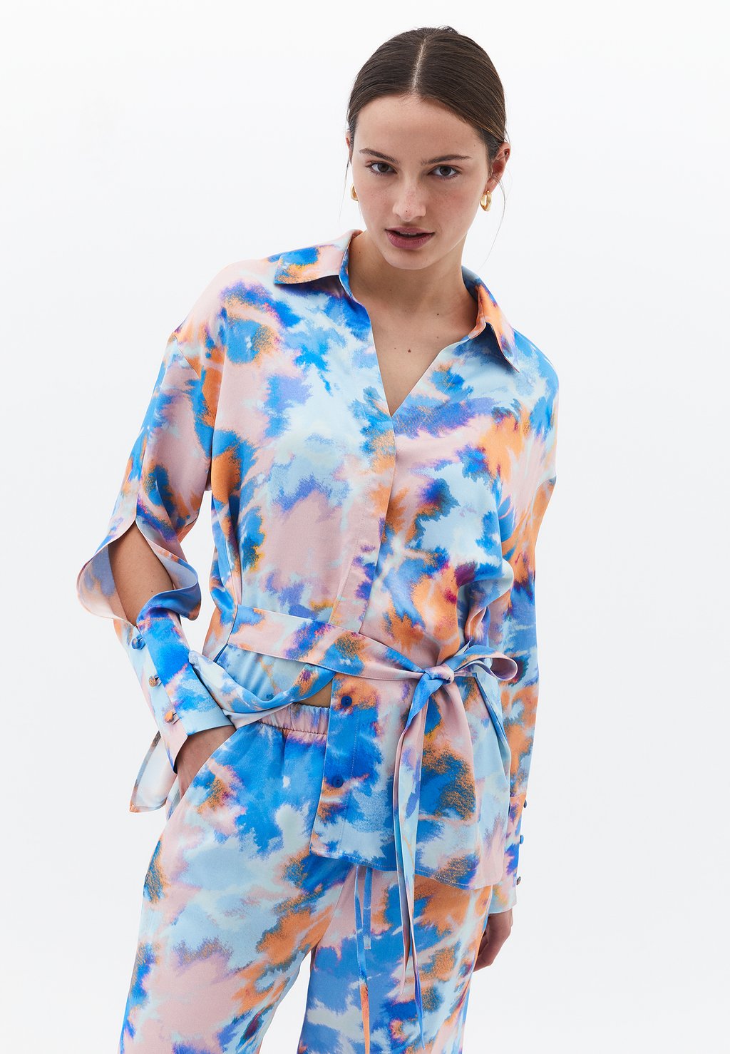 Блузка на пуговицах OXXO, мультиколор
Блузка на пуговицах OXXO, мультиколор