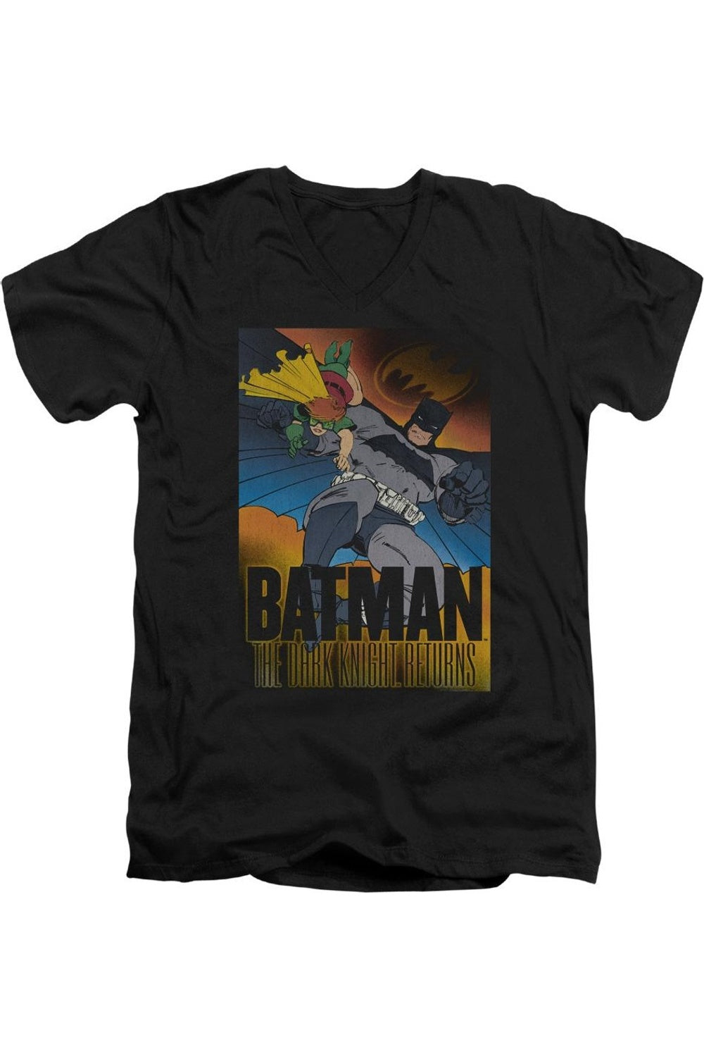 Футболка с коротким рукавом и V-образным вырезом для взрослых Batman Dk Returns Gildan, черный
Футболка с коротким рукавом и V-образным вырезом для взрослых Batman Dk Returns Gildan, черный