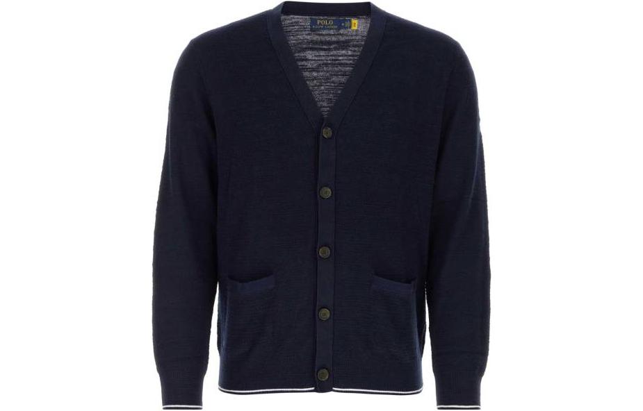 Кардиган с вышитым логотипом и V-образным вырезом Polo Ralph Lauren, синий
Кардиган с вышитым логотипом и V-образным вырезом Polo Ralph Lauren, синий